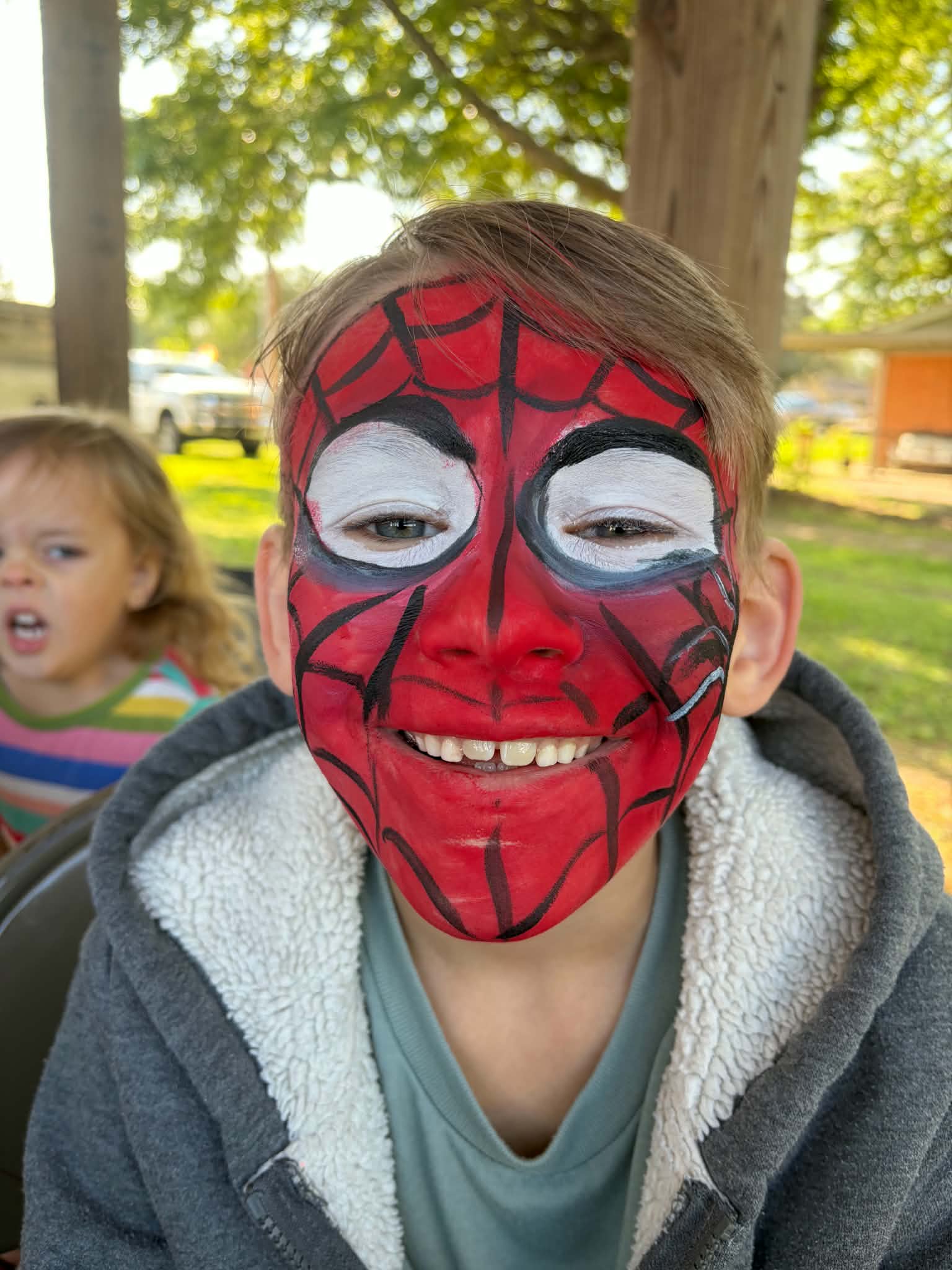 Spider-Man face painting