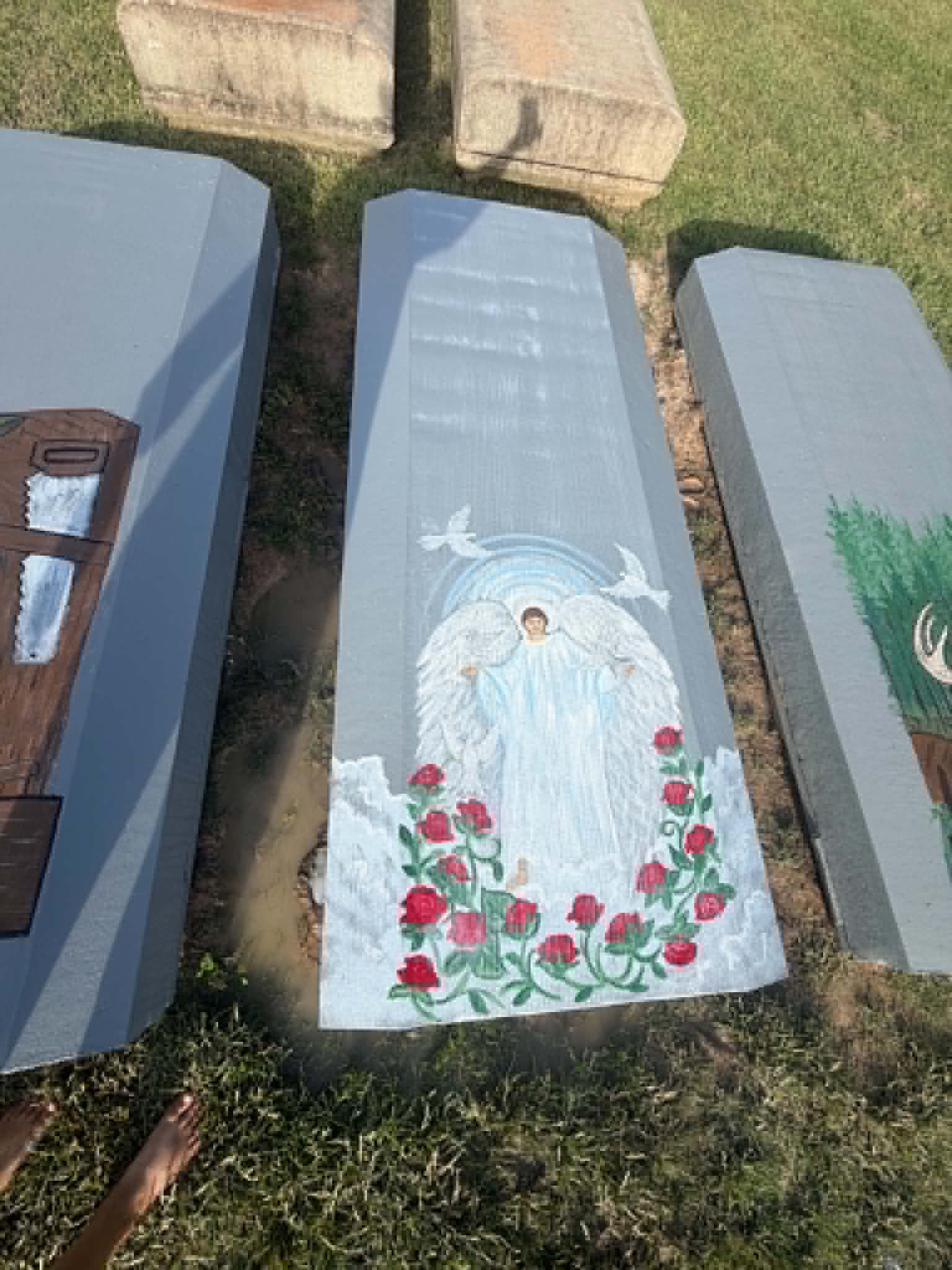 Hand-painted memorial art by Bridget Campbell LaVergne